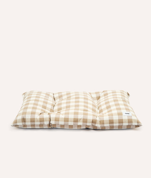 Cojín Cama Perro Vichy Beige, Bela-0
