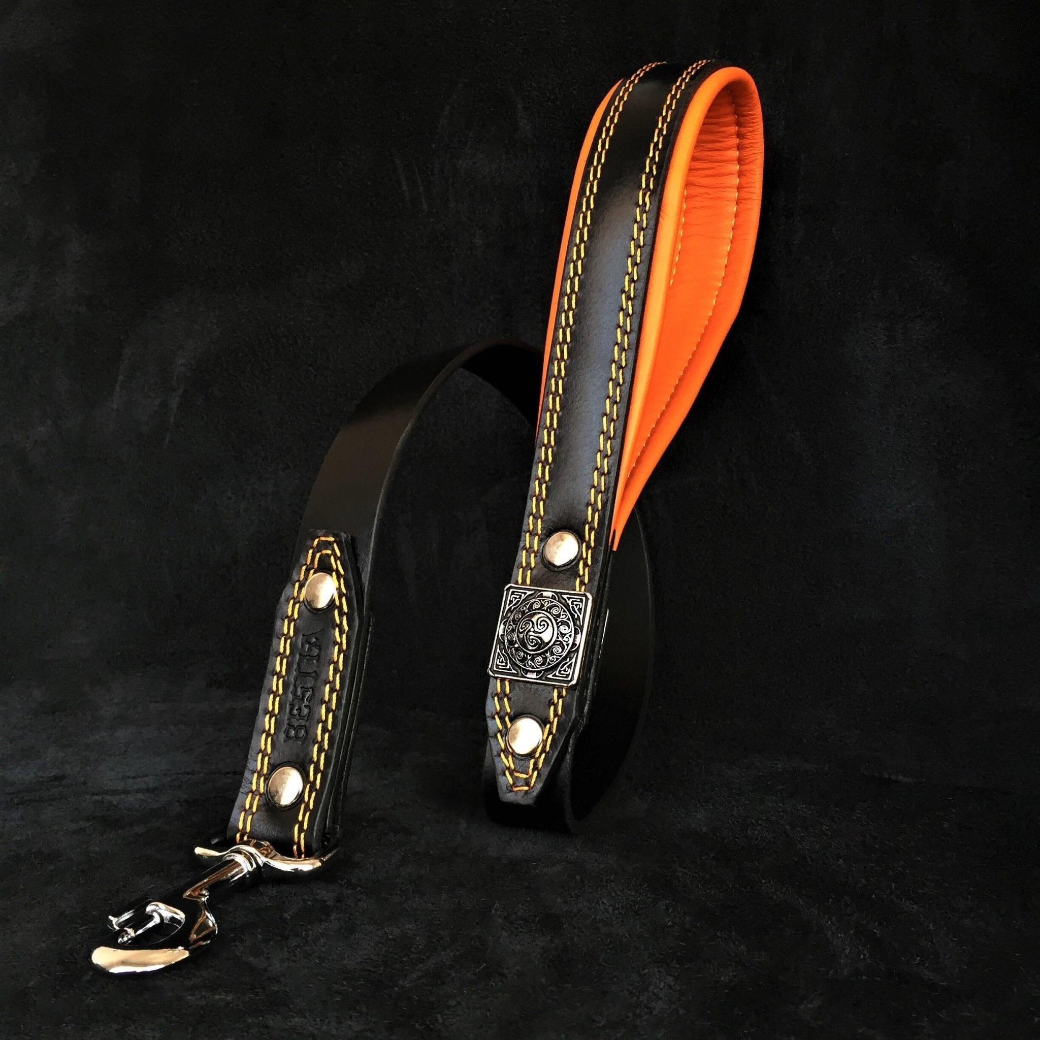 The "Eros" harness Black & Orange-1